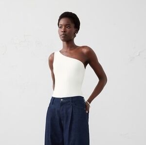 NWT Banana Republic Factory One-Shoulder Top White Size Medium